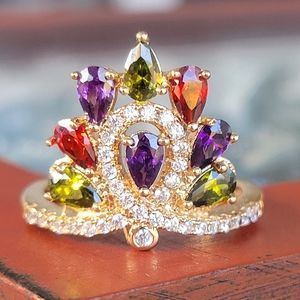 💍2 for $20 NWT Xuping Peacock Gems Ring